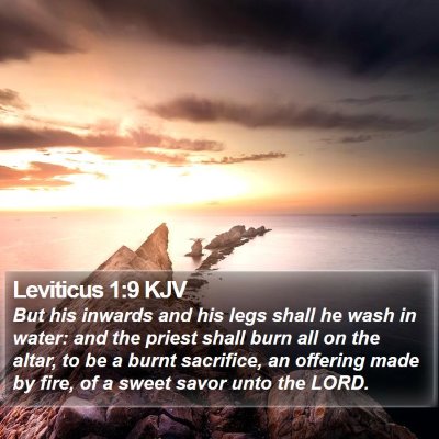 Leviticus 1:9 KJV Bible Verse Image