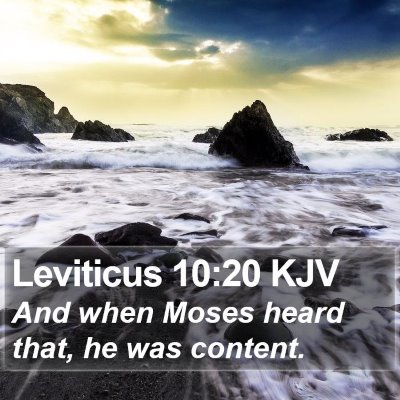 Leviticus 10:20 KJV Bible Verse Image