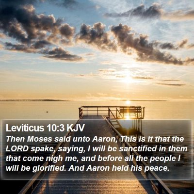 Leviticus 10:3 KJV Bible Verse Image