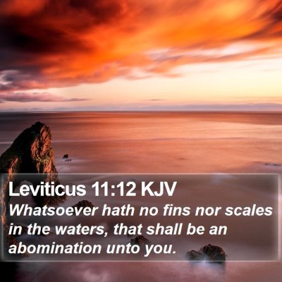 Leviticus 11:12 KJV Bible Verse Image