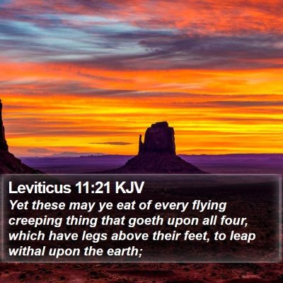 Leviticus 11:21 KJV Bible Verse Image