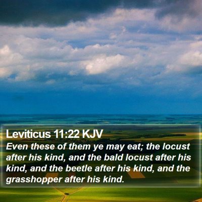 Leviticus 11:22 KJV Bible Verse Image