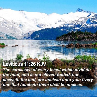 Leviticus 11:26 KJV Bible Verse Image