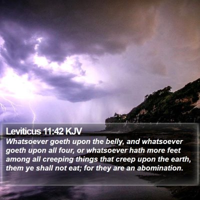 Leviticus 11:42 KJV Bible Verse Image