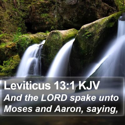 Leviticus 13:1 KJV Bible Verse Image