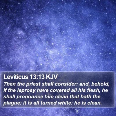 Leviticus 13:13 KJV Bible Verse Image
