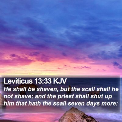 Leviticus 13:33 KJV Bible Verse Image