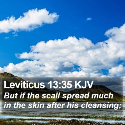 Leviticus 13:35 KJV Bible Verse Image