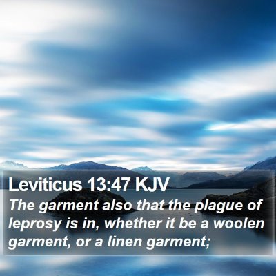 Leviticus 13:47 KJV Bible Verse Image