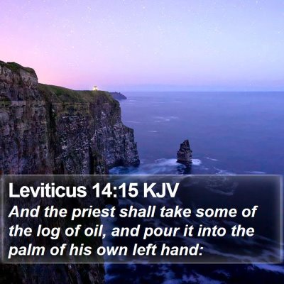 Leviticus 14:15 KJV Bible Verse Image