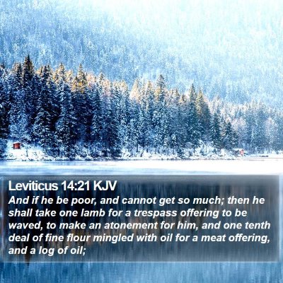 Leviticus 14:21 KJV Bible Verse Image