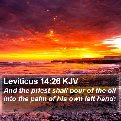 Leviticus 14:26 KJV Bible Verse Image