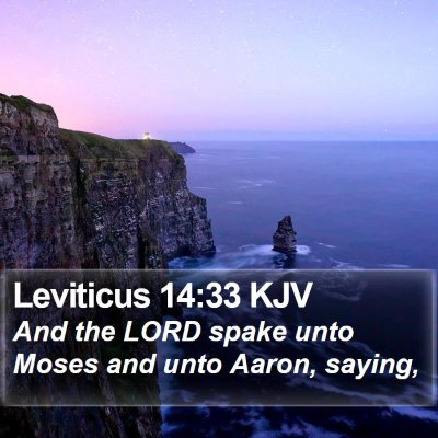 Leviticus 14:33 KJV Bible Verse Image