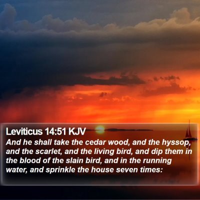 Leviticus 14:51 KJV Bible Verse Image