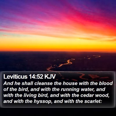 Leviticus 14:52 KJV Bible Verse Image