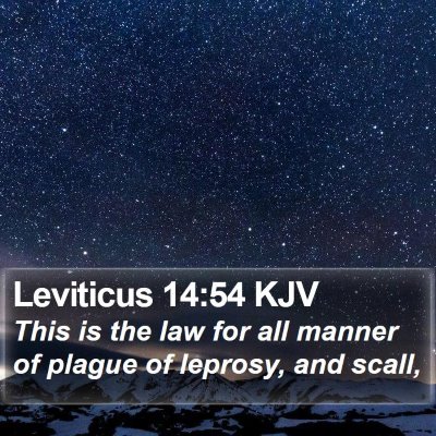 Leviticus 14:54 KJV Bible Verse Image