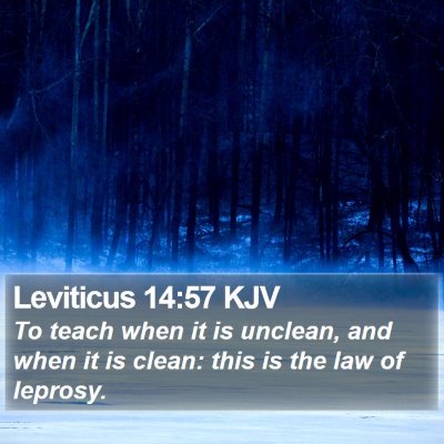 Leviticus 14:57 KJV Bible Verse Image