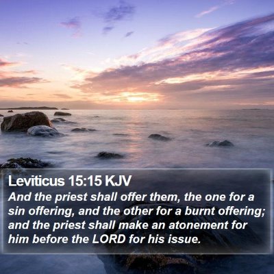 Leviticus 15:15 KJV Bible Verse Image
