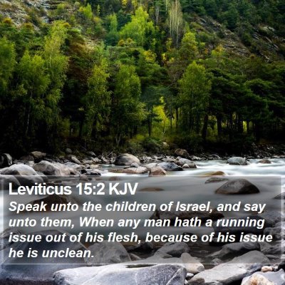 Leviticus 15:2 KJV Bible Verse Image