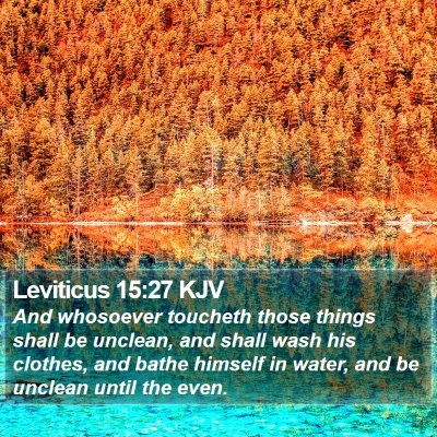 Leviticus 15:27 KJV Bible Verse Image