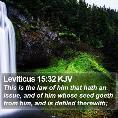 Leviticus 15:32 KJV Bible Verse Image