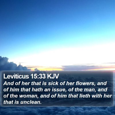 Leviticus 15:33 KJV Bible Verse Image