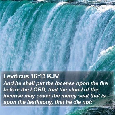Leviticus 16:13 KJV Bible Verse Image