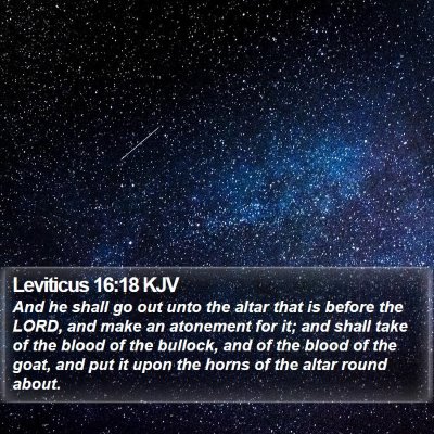 Leviticus 16:18 KJV Bible Verse Image