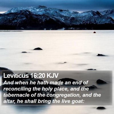 Leviticus 16:20 KJV Bible Verse Image