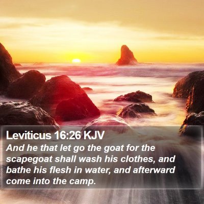 Leviticus 16:26 KJV Bible Verse Image