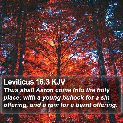 Leviticus 16:3 KJV Bible Verse Image