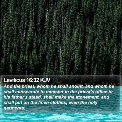 Leviticus 16:32 KJV Bible Verse Image
