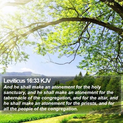 Leviticus 16:33 KJV Bible Verse Image