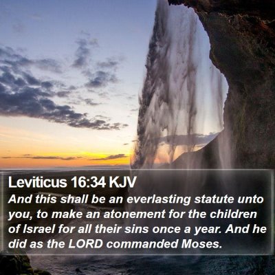 Leviticus 16:34 KJV Bible Verse Image
