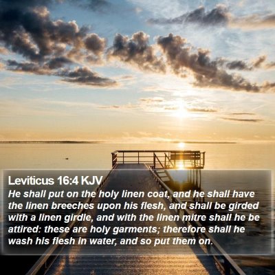 Leviticus 16:4 KJV Bible Verse Image
