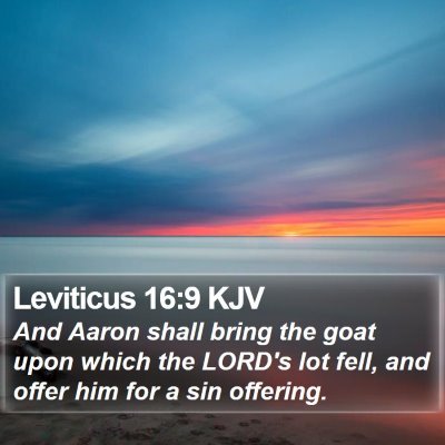 Leviticus 16:9 KJV Bible Verse Image