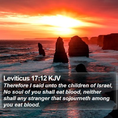 Leviticus 17:12 KJV Bible Verse Image