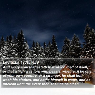 Leviticus 17:15 KJV Bible Verse Image
