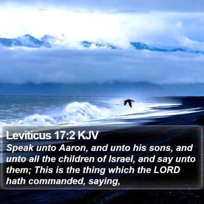 Leviticus 17:2 KJV Bible Verse Image