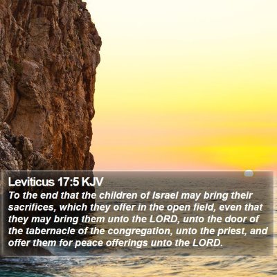 Leviticus 17:5 KJV Bible Verse Image