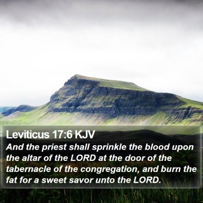 Leviticus 17:6 KJV Bible Verse Image