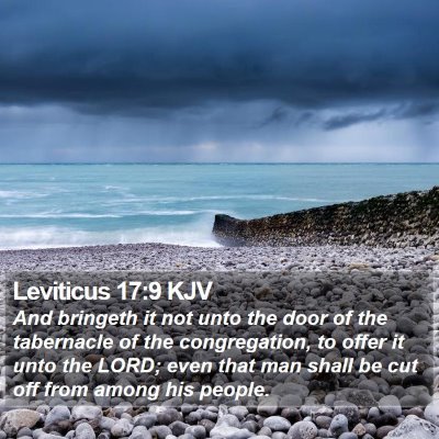Leviticus 17:9 KJV Bible Verse Image