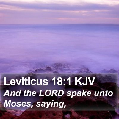 Leviticus 18:1 KJV Bible Verse Image