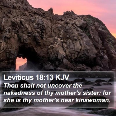 Leviticus 18:13 KJV Bible Verse Image