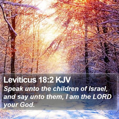 Leviticus 18:2 KJV Bible Verse Image