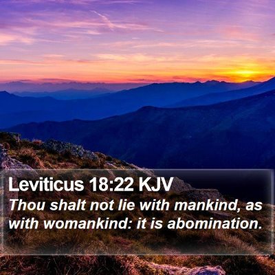 Leviticus 18:22 KJV Bible Verse Image