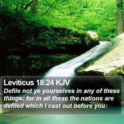 Leviticus 18:24 KJV Bible Verse Image