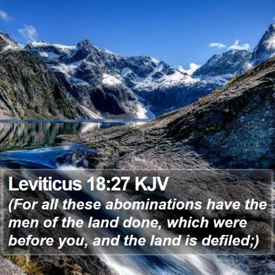 Leviticus 18:27 KJV Bible Verse Image