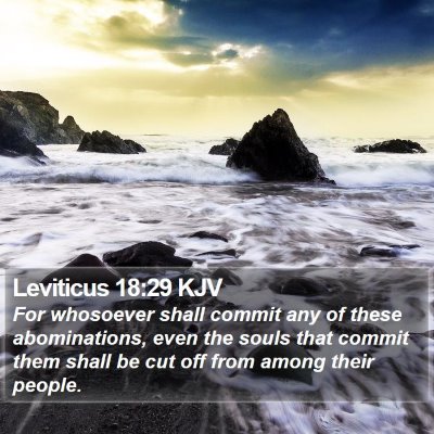 Leviticus 18:29 KJV Bible Verse Image