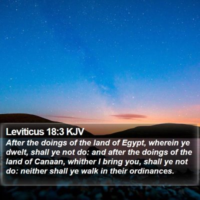 Leviticus 18:3 KJV Bible Verse Image